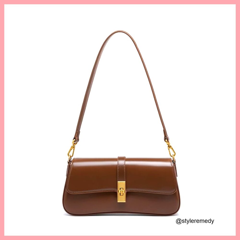 Top Layer Cowhide Detachable Shoulder Crossbody Bag